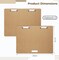 2-Pack Extra Large 23" x 17" A3 Wooden Clipboards – Low-Profile Horizontal Clip Boards for Drawing, Sketching, and Art Supplies, Ideal for Home or Office